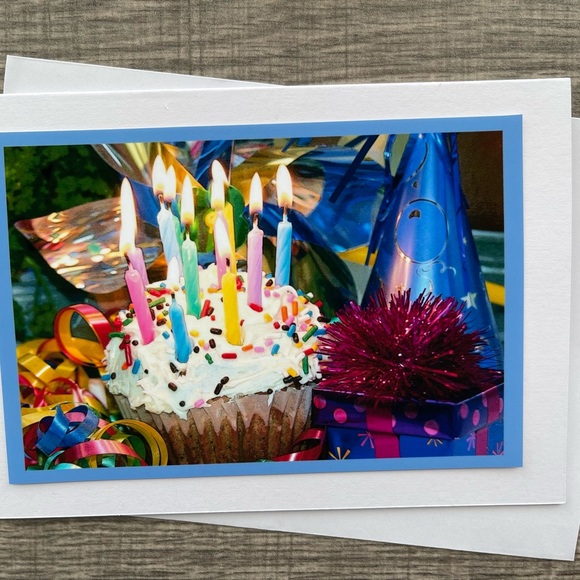 Six beautiful 5x7 Photo Birthday Cards - Handmade - Picture 6 of 7